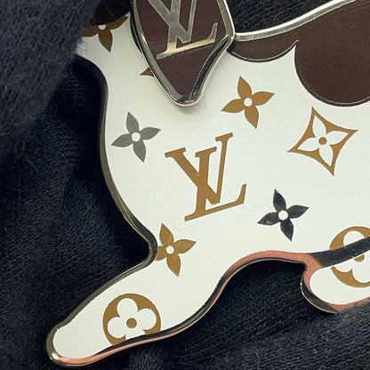 LOUIS VUITTON Monogram Bijoux Sac・LV Dog White/BrownM00747 Metal
