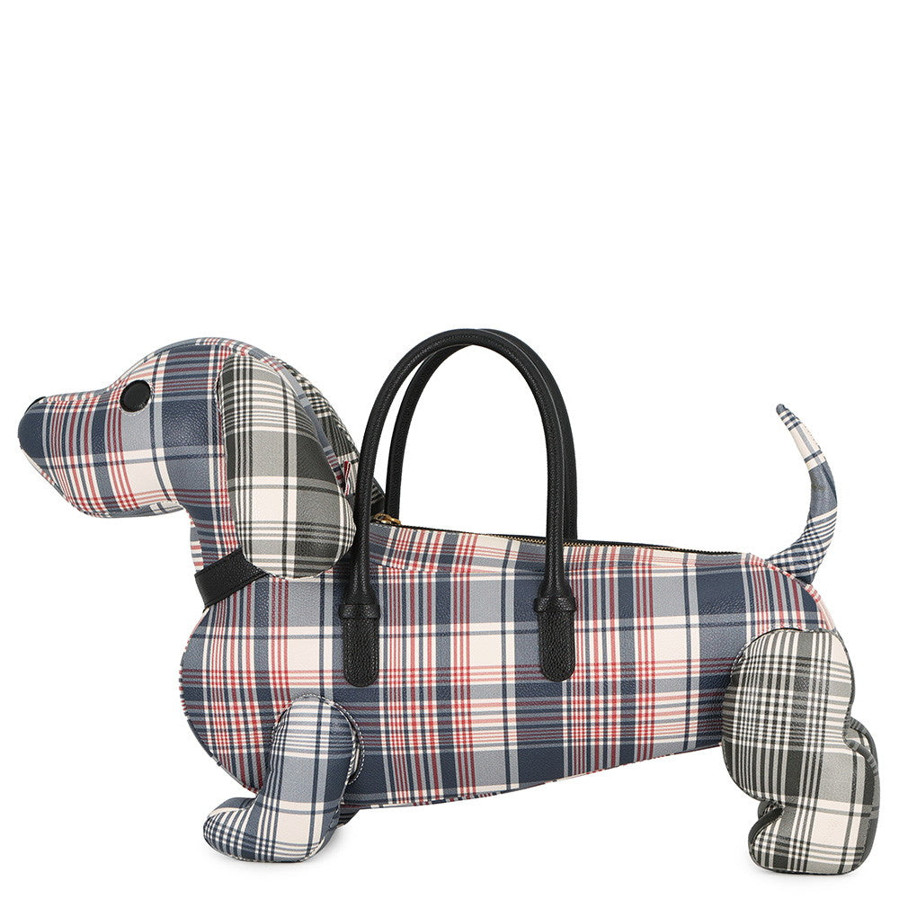 THOM BROWNE Hector Animal Handbag White/Multicolor Leather