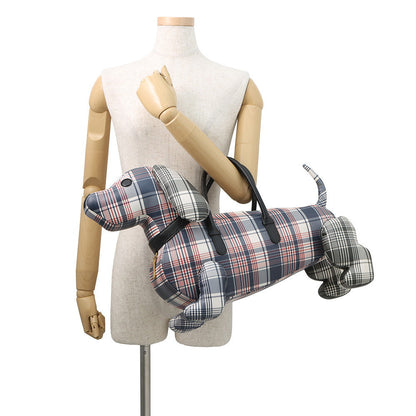 THOM BROWNE Hector Animal Handbag White/Multicolor Leather