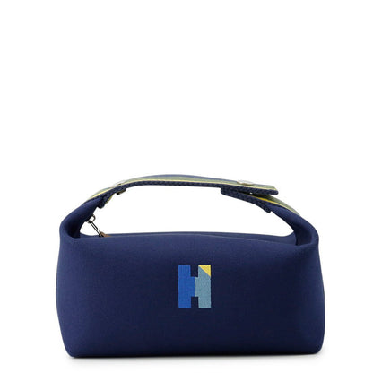 HERMES Bride A Black H Pavilion Marine Canvas Size PM
