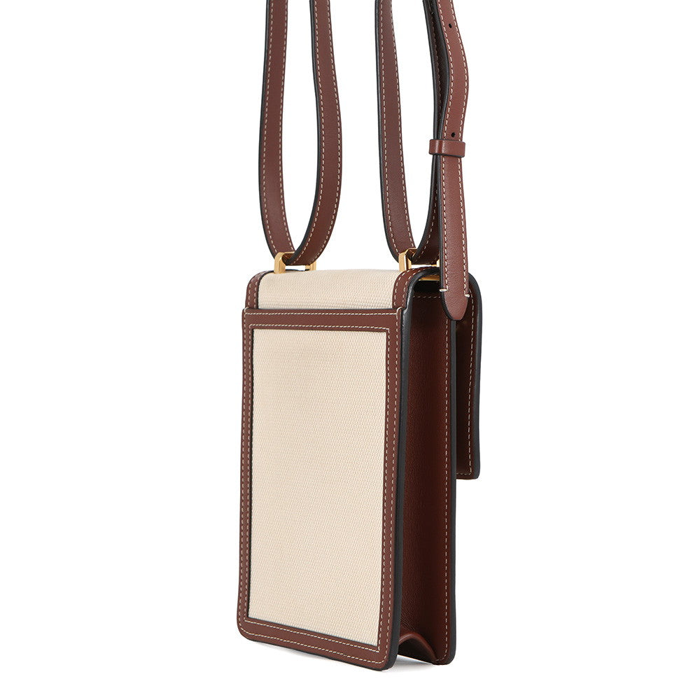 BURBERRY Robin Shoulder Pouch Beige/Brown8031649 Canvas Leather