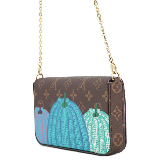 LOUIS VUITTON LV × YK Felicie Pochette Brown/MulticolorM82108 Monogram・Pumpkin
