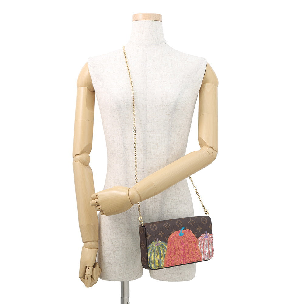 LOUIS VUITTON LV × YK Felicie Pochette Brown/MulticolorM82108 Monogram・Pumpkin