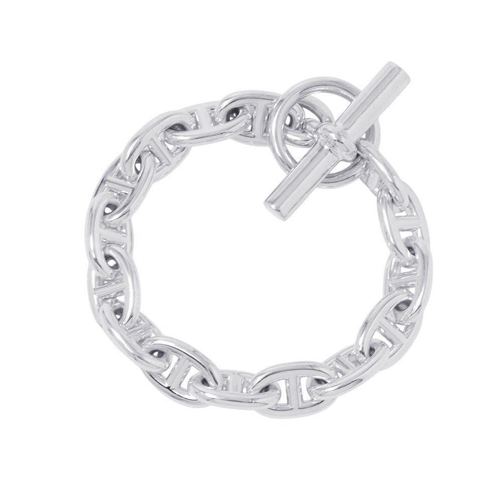 HERMES Chaine d'Ancre Bracelet 15 frames Size MM SV925