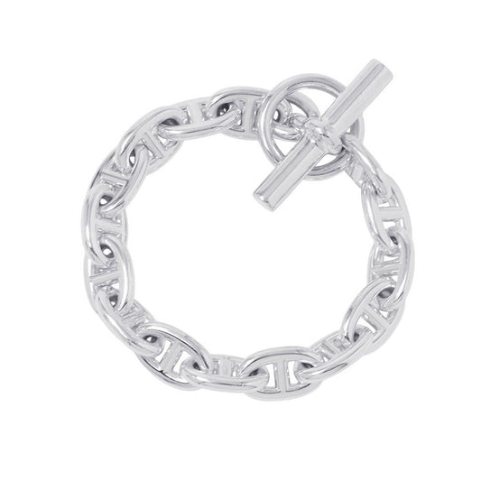 HERMES Chaine d'Ancre Bracelet 15 frames Size MM SV925