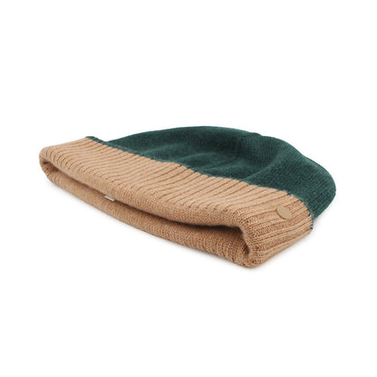 HERMES Knit cap "Hugo" Size L Vert Cashmere100%
