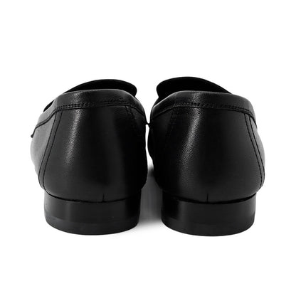 HERMES Mocassins Royale Black Leather Size 35.5