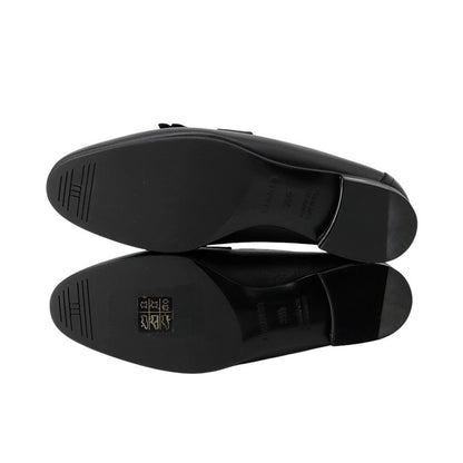 HERMES Mocassins Royale Black Leather Size 35.5
