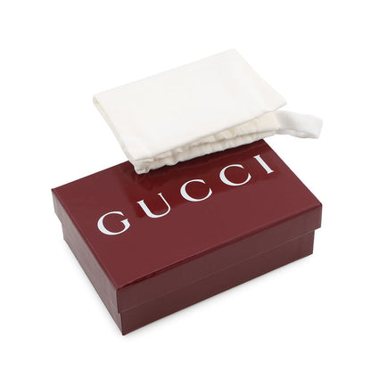 GUCCI GG Emblem GG Fabric Card Case Brown818956 Leather/GG Supreme