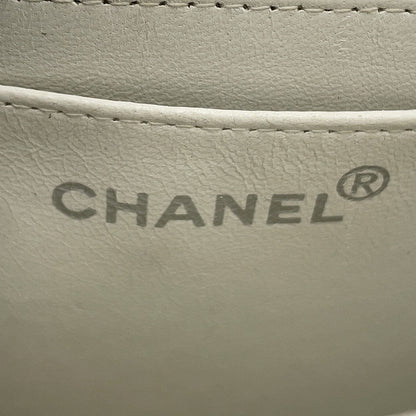 CHANEL CC Logo Chain Handbag Pink Tweed