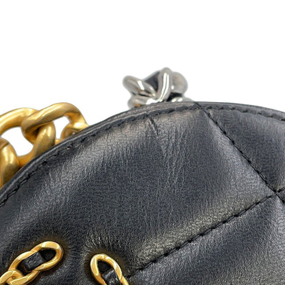 CHANEL Round ChainShoulder Bag BlackAP0945 Lambskin