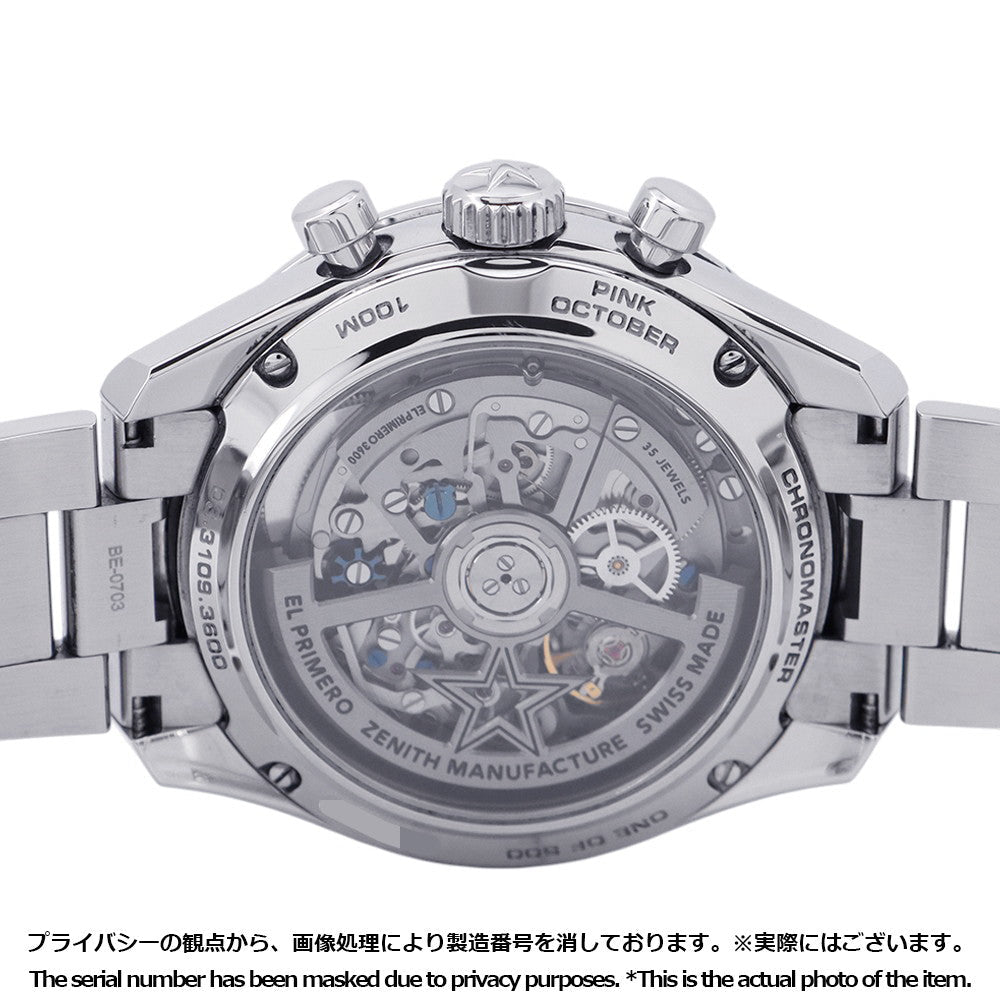 ZENITH Chronomaster Sports Limited Edition of 500 pieces W41mm Stainless Steel Pink Dial03.3109.3600/18.M3100