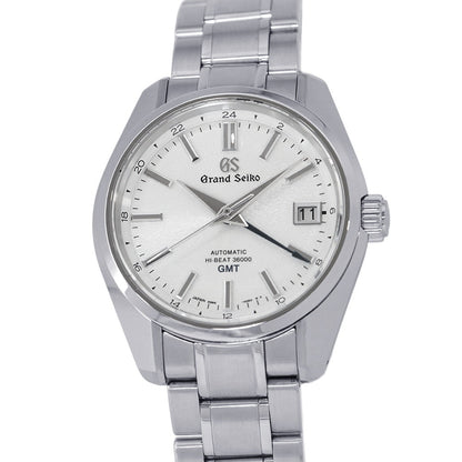 SEIKO Grand SEIKO Mechanical Hi-Beat GMT W40mm Stainless Steel Silver DialSBGJ201