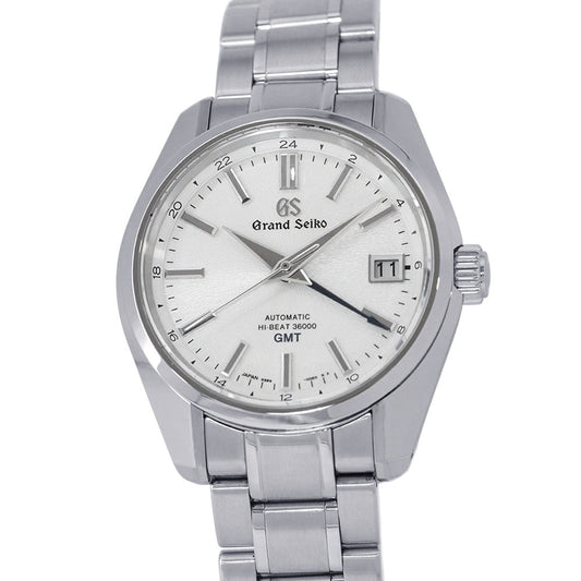 SEIKO Grand SEIKO Mechanical Hi-Beat GMT W40mm Stainless Steel Silver DialSBGJ201