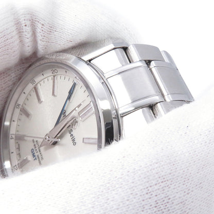 SEIKO Grand SEIKO Mechanical Hi-Beat GMT W40mm Stainless Steel Silver DialSBGJ201