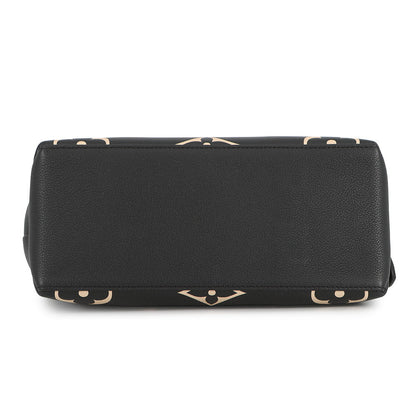 LOUIS VUITTON Petit Palais Noir/BeigeM58913 Bicolor Monogram Empreinte Leather Size PM