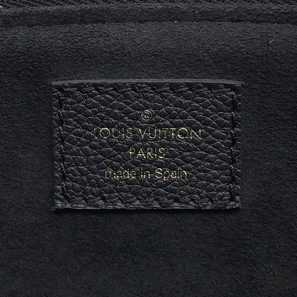 LOUIS VUITTON Petit Palais Noir/BeigeM58913 Bicolor Monogram Empreinte Leather Size PM