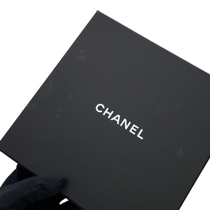 CHANEL CC Logo Bambi Motif Long Necklace Gold Plated Rhinestone Faux Pearl