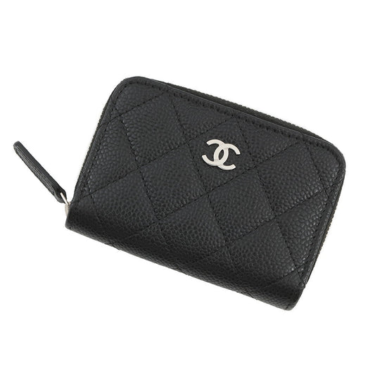 CHANEL Coin purse Matelasse CC Logo BlackAP0216 Caviar Leather