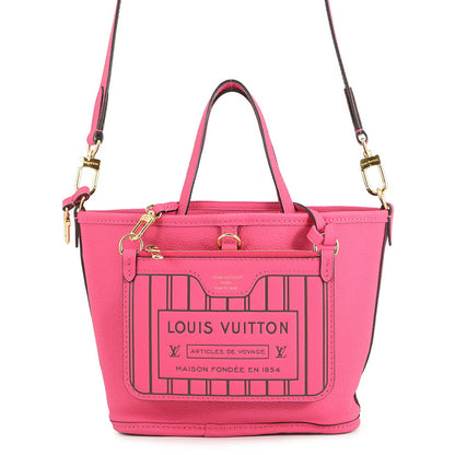 LOUIS VUITTON Neverfull・Inside Out Rose Buffalo Pondichery LeatherM12106 Monogram Grain Leather Size BB