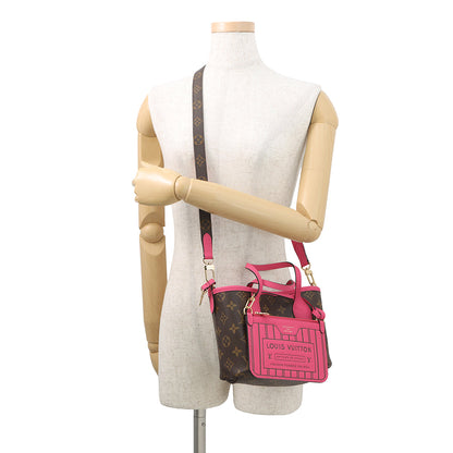 LOUIS VUITTON Neverfull・Inside Out Rose Buffalo Pondichery LeatherM12106 Monogram Grain Leather Size BB
