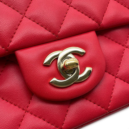 CHANEL Mini Matelasse ChainShoulder Bag PinkA69900 Lambskin Size 20