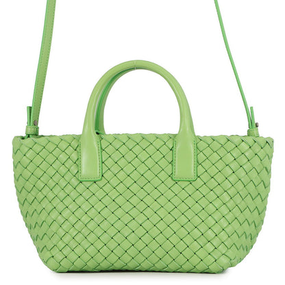 Bottega Veneta INTRECCIATO Mini Cabas 2WAYBag Green709464 Lambskin