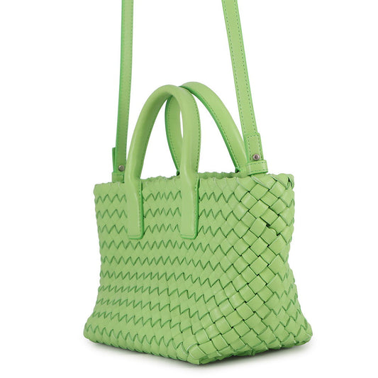 Bottega Veneta INTRECCIATO Mini Cabas 2WAYBag Green709464 Lambskin