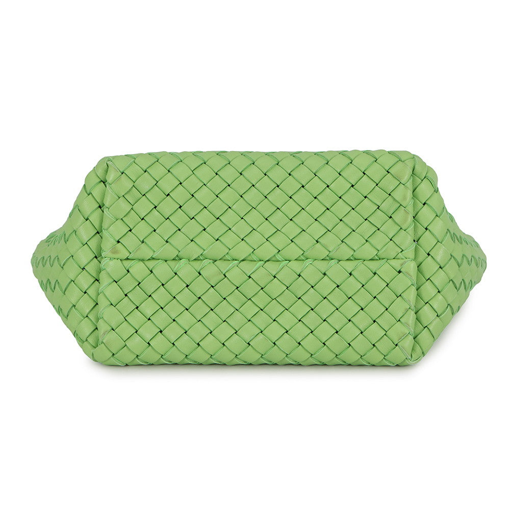 Bottega Veneta INTRECCIATO Mini Cabas 2WAYBag Green709464 Lambskin