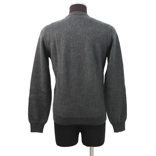 FENDI Zucca crew neck knit Size 46 GrayFZX091 Wool 70% Nylon20% Alpaca10%