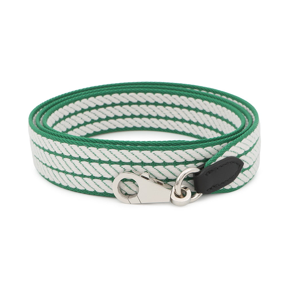 HERMES Bandouliere Sangle Cortage Long Vert Vertigo/White Toile H Swift Leather Size 1"