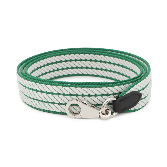 HERMES Bandouliere Sangle Cortage Long Vert Vertigo/White Toile H Swift Leather Size 1"