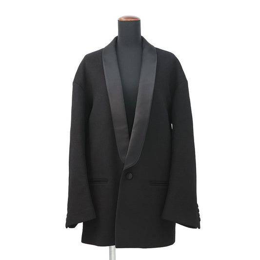 CELINE Cashmere tuxedo coat Size 34 Black2M02B6700 Cashmere100%
