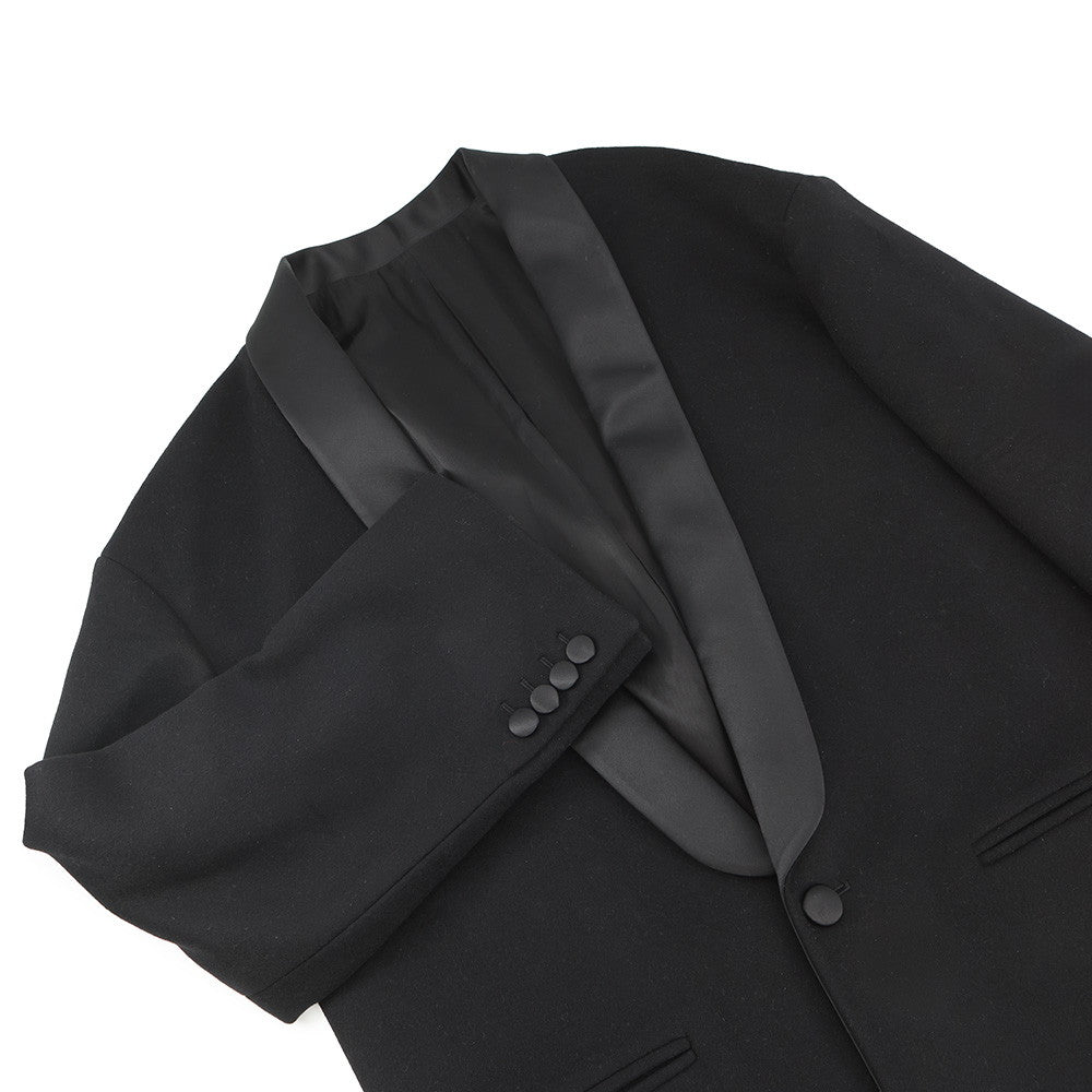 CELINE Cashmere tuxedo coat Size 34 Black2M02B6700 Cashmere100%