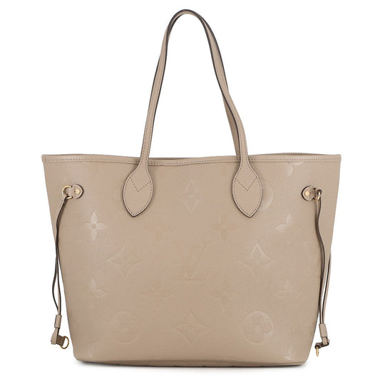 LOUIS VUITTON Neverfull TourterelleM45686 Monogram Empreinte Leather Size MM