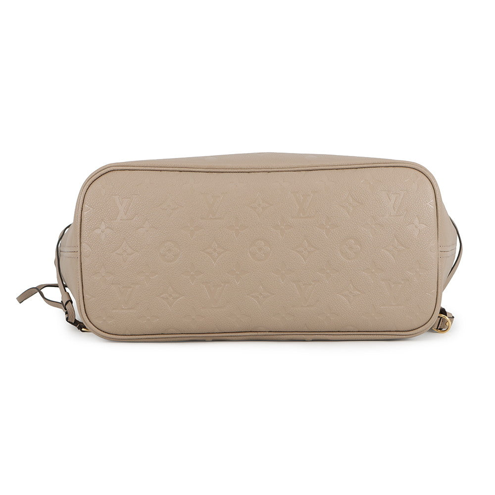 LOUIS VUITTON Neverfull TourterelleM45686 Monogram Empreinte Leather Size MM