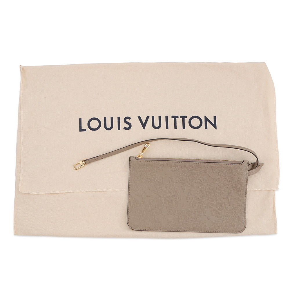 LOUIS VUITTON Neverfull TourterelleM45686 Monogram Empreinte Leather Size MM