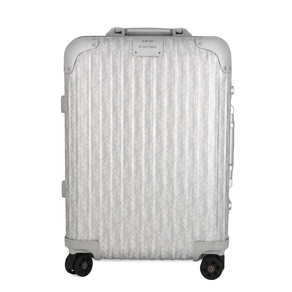 Dior Rimowa Collaboration Cabin Suitcase Oblique Carry-on Silver1DRTR002YWZ_H03E Aluminium