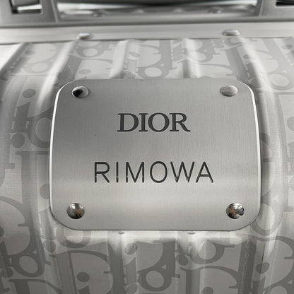 Dior Rimowa Collaboration Cabin Suitcase Oblique Carry-on Silver1DRTR002YWZ_H03E Aluminium
