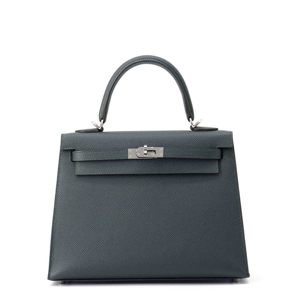 HERMES Kelly Sellier Vert Mangrove Epsom Size 25