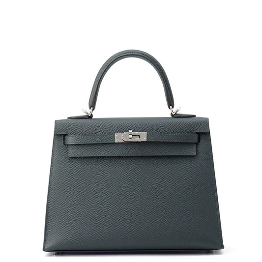 HERMES Kelly Sellier Vert Mangrove Epsom Size 25
