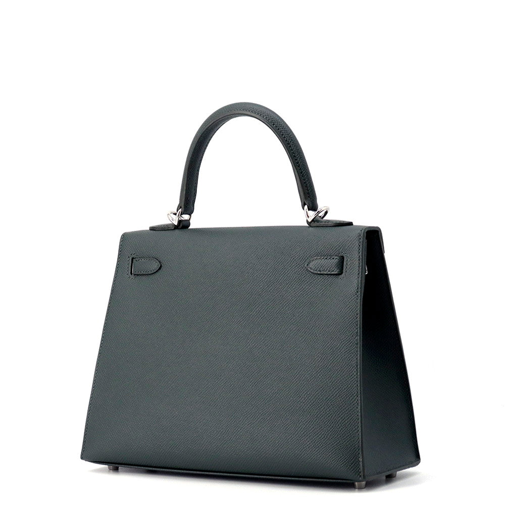 HERMES Kelly Sellier Vert Mangrove Epsom Size 25