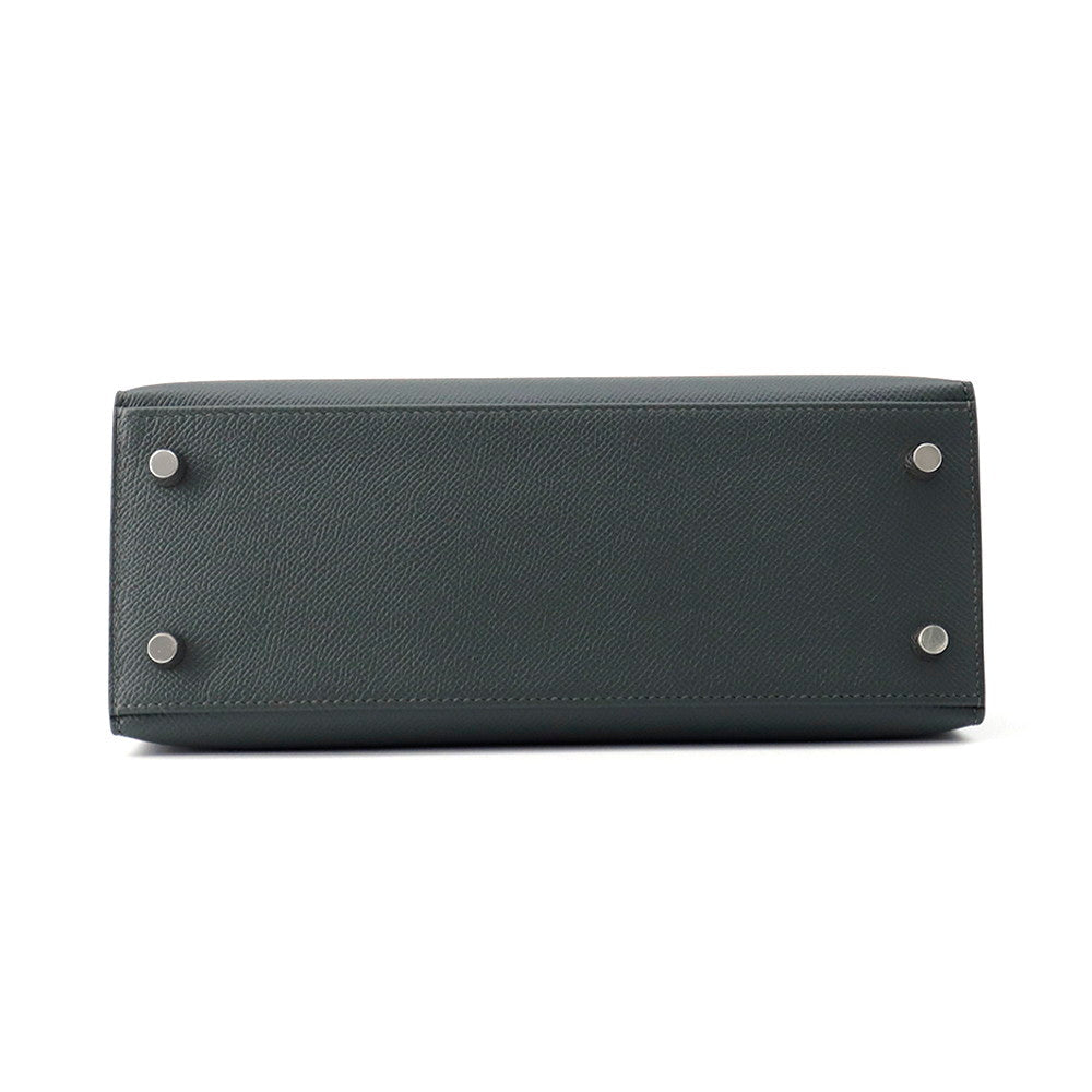HERMES Kelly Sellier Vert Mangrove Epsom Size 25