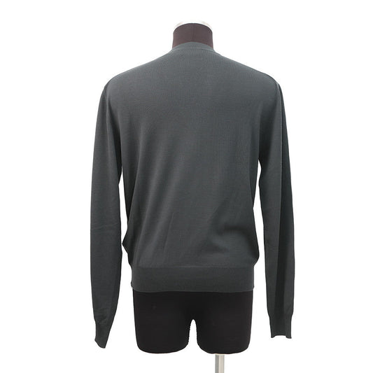 HERMES cardigan Size S GrayH567210HA Wool 100%