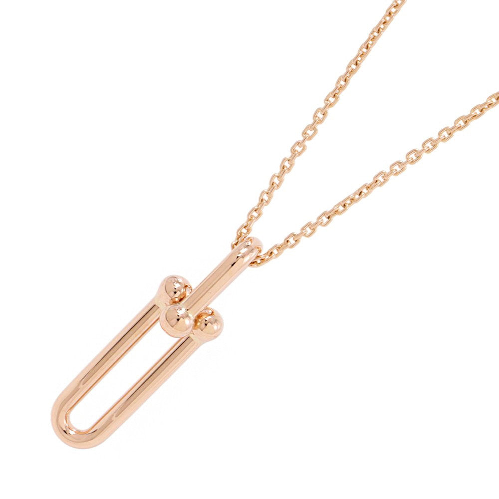 TIFFANY&Co. Hardware Thin Link Necklace63982253 18K Pink Gold