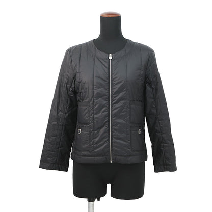 CHANEL COCO Button Collarless Quilted Jacket Size 36 BlackP46944 Nylon 98% Polyethylene 2%