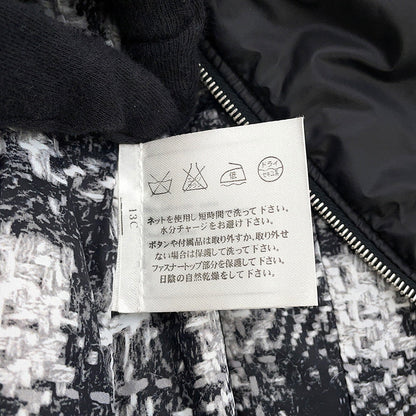 CHANEL COCO Button Collarless Quilted Jacket Size 36 BlackP46944 Nylon 98% Polyethylene 2%