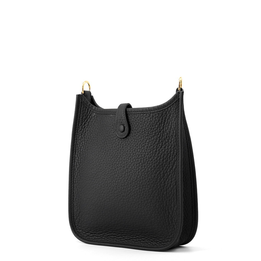 HERMES Evelyne Black Taurillon Clemence Size TPM