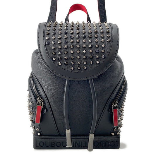 Christian Louboutin Explorer Funk Studded Backpack Black/Red3215038 Leather