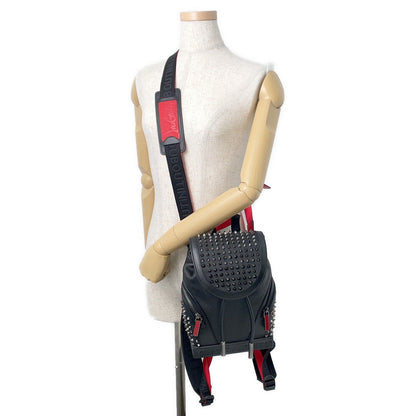 Christian Louboutin Explorer Funk Studded Backpack Black/Red3215038 Leather